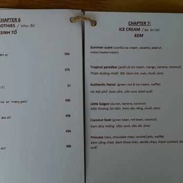 Thực đơn- Italk Coffee