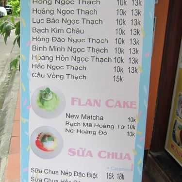Thực đơn- Ăn vặt Jelly King - Thạch Rau Câu