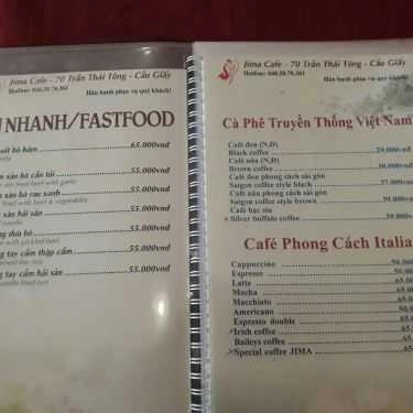 Tổng hợp- Jima Cafe