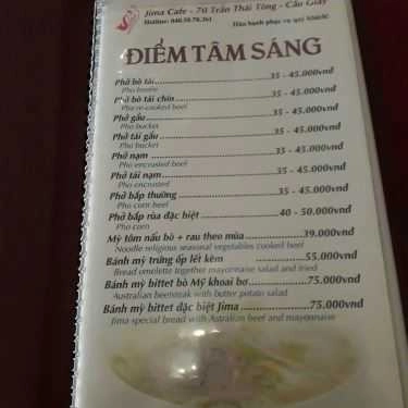 Tổng hợp- Jima Cafe