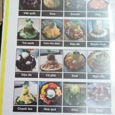 Thực đơn- Cafe K Bingsu