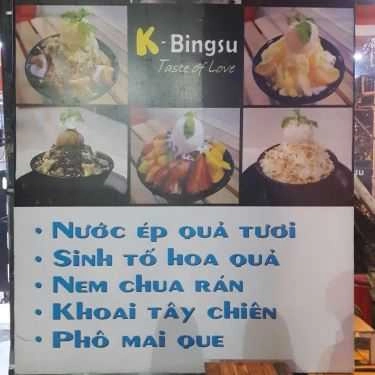 Thực đơn- Cafe K Bingsu