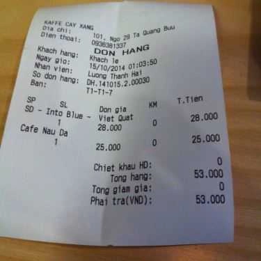 Tổng hợp- Cafe Kàffe Cây Xăng - Tạ Quang Bửu