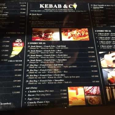 Thực đơn- Ăn vặt Kebab & Co - Bánh Mì Doner Kebab