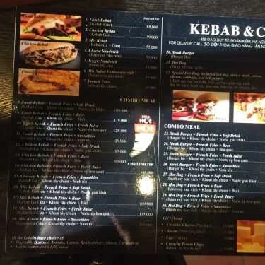 Thực đơn- Ăn vặt Kebab & Co - Bánh Mì Doner Kebab