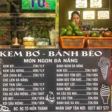 Thực đơn- Ăn vặt Kem Bơ Bánh Bèo - Món Ngon Đà Nẵng