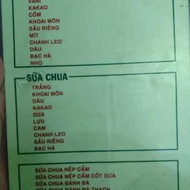 Thực đơn- Cafe Kem Cân Lò Đúc