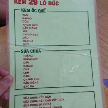 Thực đơn- Cafe Kem Cân Lò Đúc