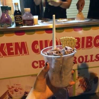 Món ăn- Cafe Bibo - Kem Cuộn