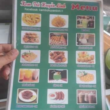 Thực đơn- Cafe Kem Trà Huyền Linh - Dương Quảng Hàm