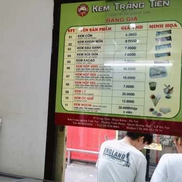 Thực đơn- Cafe Kem Tràng Tiền - Big C Thăng Long