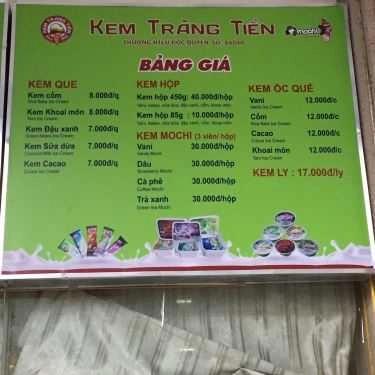Thực đơn- Cafe Kem Tràng Tiền - Văn Khê