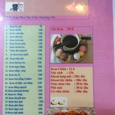 Thực đơn- Cafe Kem Tươi H2T - Trần Phú