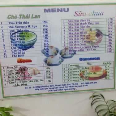 Thực đơn- Ăn vặt Occhi - Chè Thái Lan