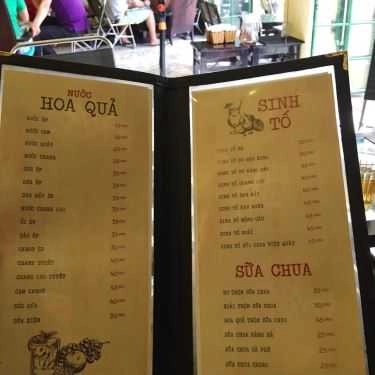 Thực đơn- Kẻng Cà Phê