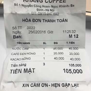 Tổng hợp- Khang Coffee - Nguyễn Công Hoan