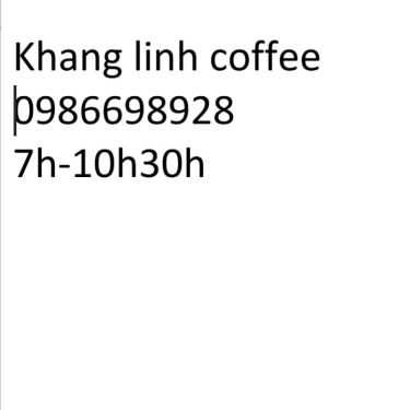 Tổng hợp- Khang Linh Coffee