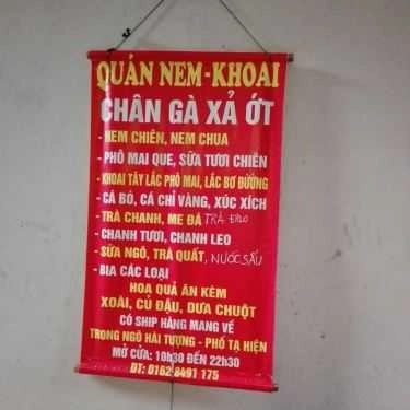 Thực đơn- Ăn vặt Khoai Nem Hài Tượng