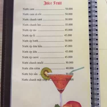 Thực đơn- Không Gian Văn Hóa Đông Tây - Biblio Coffee & Books - Chùa Bộc