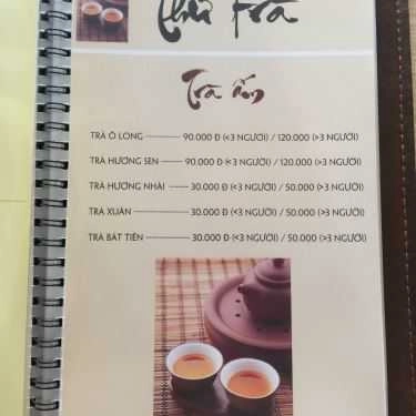 Thực đơn- Không Gian Văn Hóa Đông Tây - Biblio Coffee & Books - Chùa Bộc