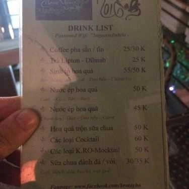 Thực đơn- K.Ro Cafe