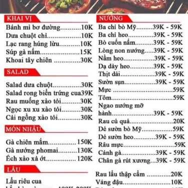 Thực đơn- Nhà Hàng Kumo - BBQ, Trà Sữa & Gà Nướng Phô Mai