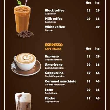 Thực đơn- La Haye - Coffee & Ice Cream