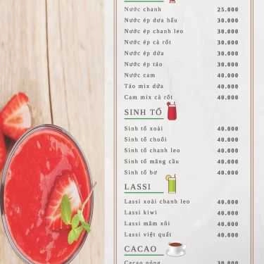 Thực đơn- Lâm Cafe - Cafe Sạch