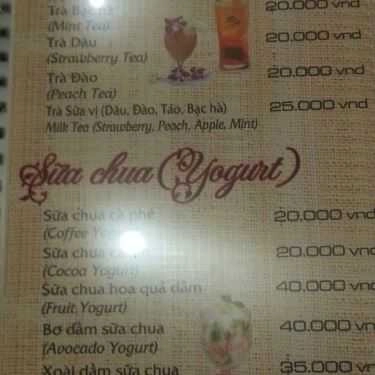 Thực đơn- Lan Coffee - Hai Bà Trưng