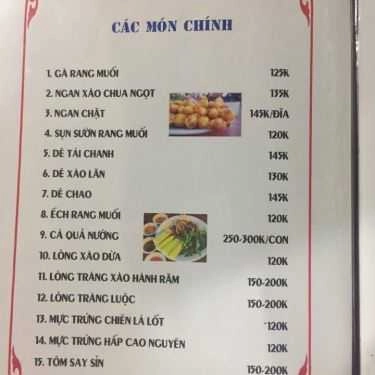 Thực đơn- Nhà Hàng Lẩu Gật Đầu