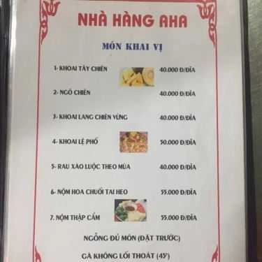 Thực đơn- Nhà Hàng Lẩu Gật Đầu