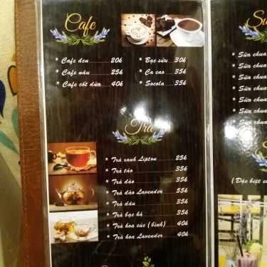 Thực đơn- Cafe Lavender Kafe