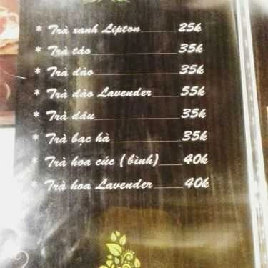 Thực đơn- Cafe Lavender Kafe
