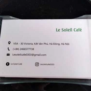 Tổng hợp- Le Soleil Cafe