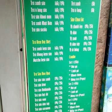 Thực đơn- Lee Hai Tea - Trà Sữa & Ăn Vặt - Doãn Kế Thiện