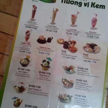 Thực đơn- Cafe Let's Ice Cream - Trần Đại Nghĩa