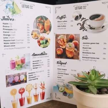 Thực đơn- Letus Nails And Cafe