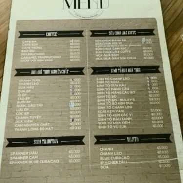 Thực đơn- Like Coffee - Hào Nam