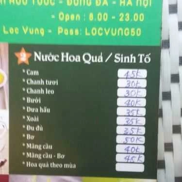 Tổng hợp- Lộc Vừng Cafe - Trần Hữu Tước