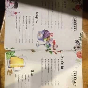 Thực đơn- Locals Cafe