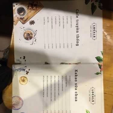 Thực đơn- Locals Cafe