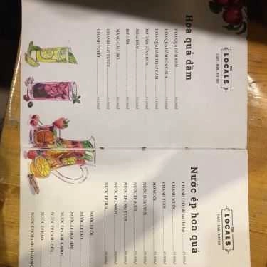 Thực đơn- Locals Cafe
