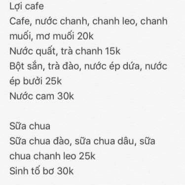 Tổng hợp- Lợi Cafe