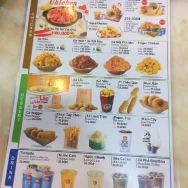 Thực đơn- Nhà Hàng Lotteria - Co.opMart Hà Đông