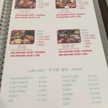 Thực đơn- Lotus Cafe - KĐT Mỹ Đình Sông Đà