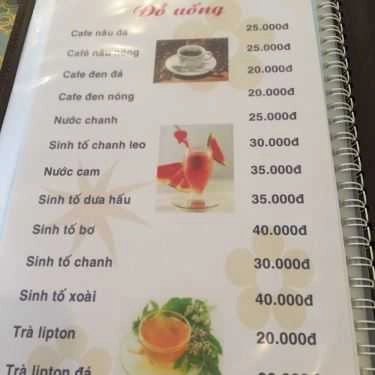 Thực đơn- Lotus Cafe - KĐT Mỹ Đình Sông Đà