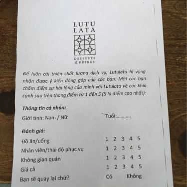 Tổng hợp- Cafe Lutulata - Desserts & Drinks