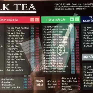 Thực đơn- M Tea & Coffee - Trà Sữa Milk Tea
