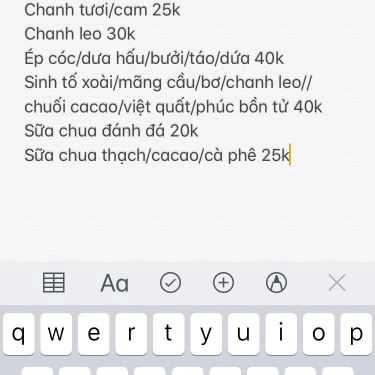 Thực đơn- Mai Coffee - Vạn Phúc
