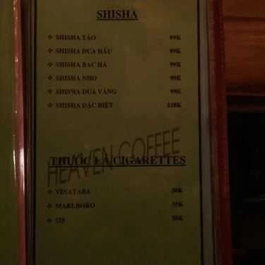 Thực đơn- Mai Heaven Coffee